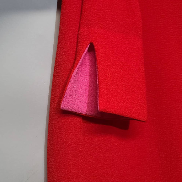 Badgley Mischka Red Long Sleeve Dress - Picture 3 of 6